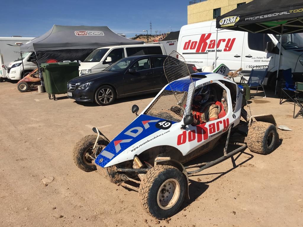 El paso de Portalo Nacarino, José Antonio Casado, Jonathan Vázquez y Óscar Casado en el Campeonato de España de Autocross