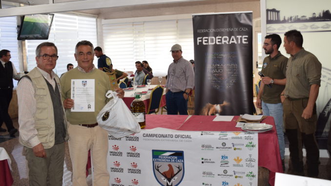 Dionisio Valencia y ‘Candela’ se imponen en el Campeonato de Extremadura de Trabajo para Podenco Andaluz 2019