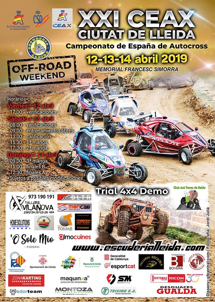Cuatro vehículos con presencia extremeña acudirán a Lleida, segunda parada del nacional de Autocross Cuatro vehículos con presencia extremeña acudirán a Lleida, segunda parada del nacional de Autocross