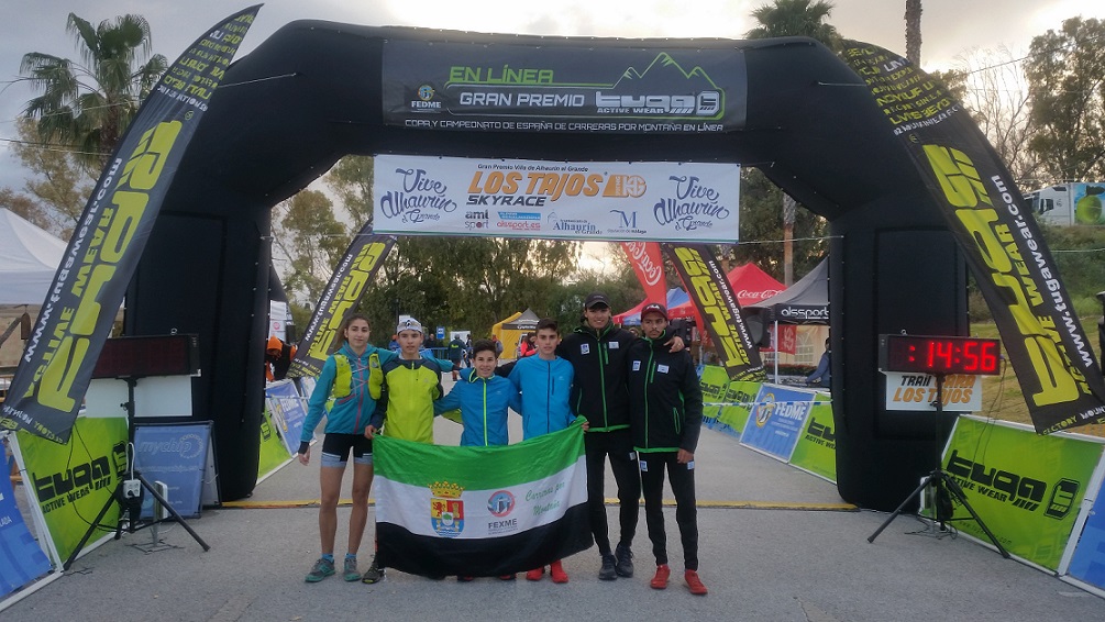 Los componentes del programa de tecnificación de Carreras Por Montaña de la FEXME comenzaron la competición