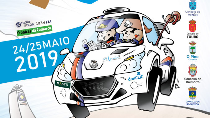 El castuereño Juan Antonio Gil en el Rally Terra da Agua