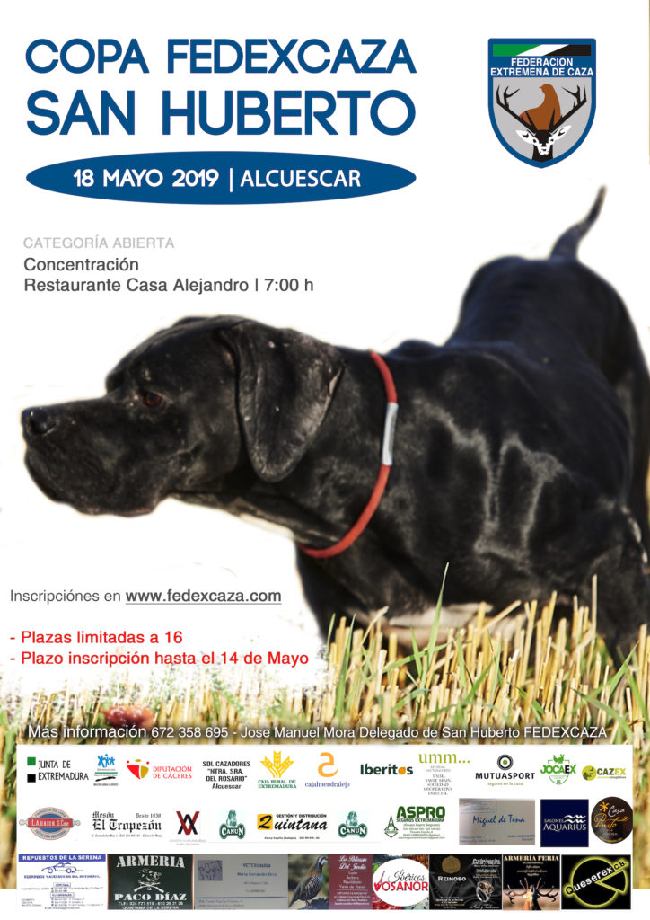 Abierto el plazo de inscripción para la III Copa FEDEXCAZA de San Huberto