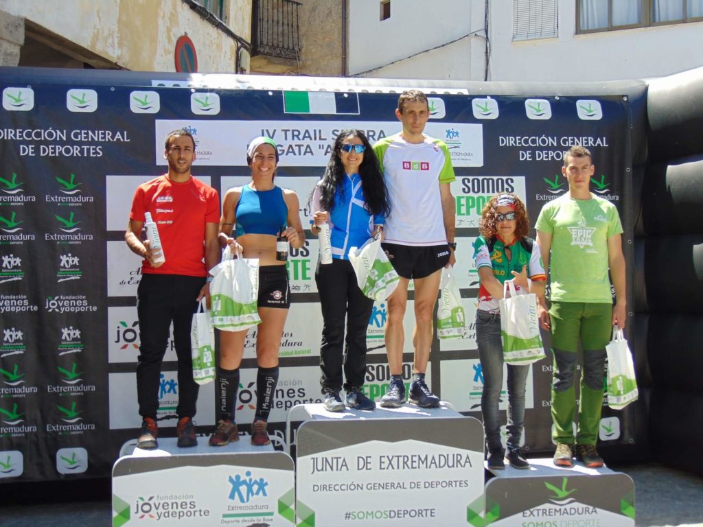 Lidia de la Calle Domínguez y Jesús Fabian González vencedores de la IV Trail Sierra de Gata-“As Ellas” (Eljas)