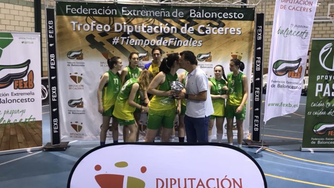 Reale Baloncesto Navalmoral y el  C.B. Al-Qazeres campeones de las Finales del Trofeo Diputación de Cáceres de Baloncesto