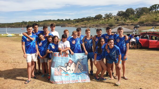Diez podiums y cuatro mejores socorristas para el Club Salvamento Don Benito con motivo del Open de Extremadura de Aguas Abiertas 2019