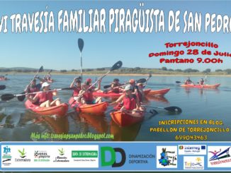 La VI Travesía Familiar Piragüista de San Pedro el domingo 28 de Julio