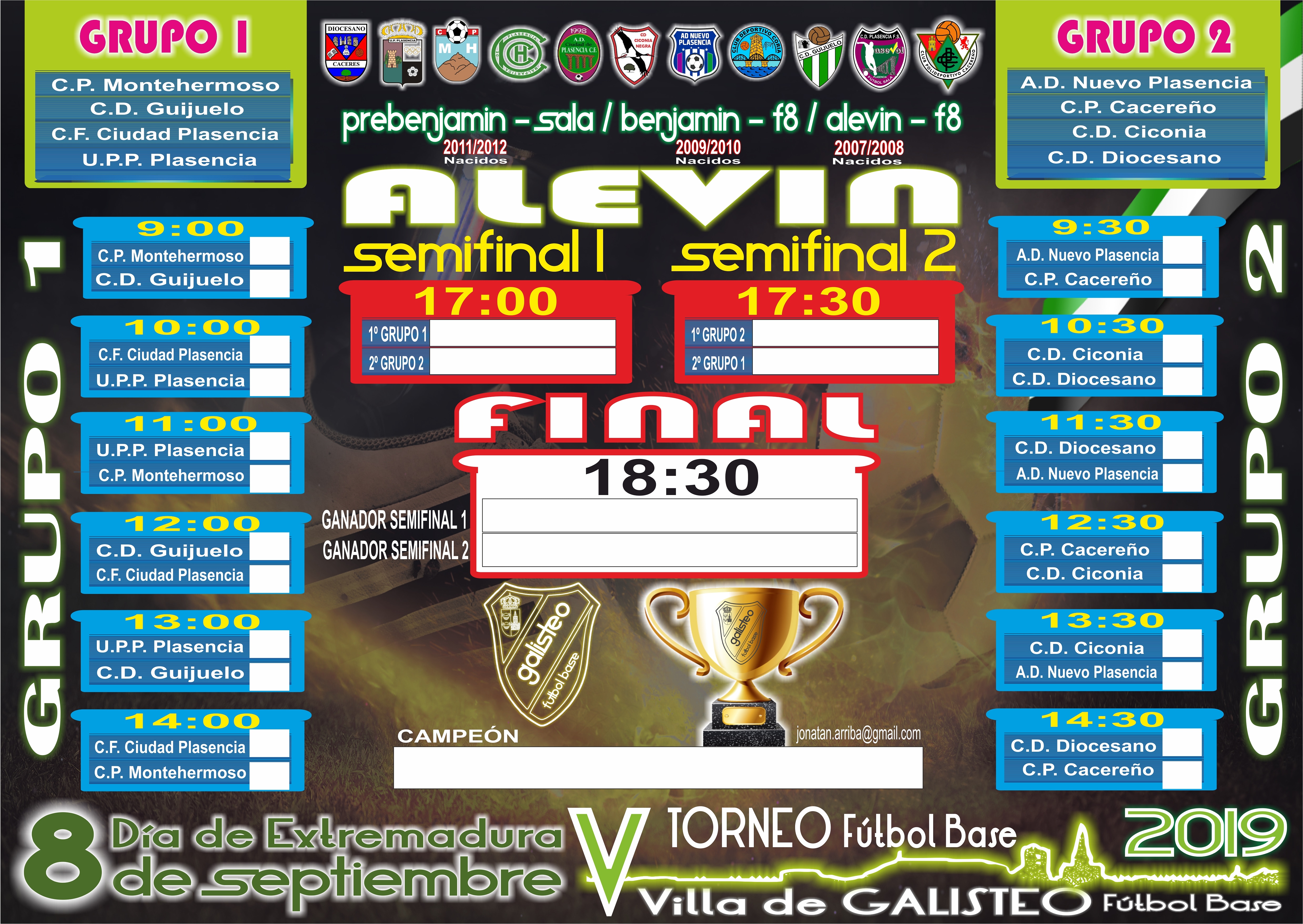 V Torneo de Fútbol Base Villa de Galisteo 2019