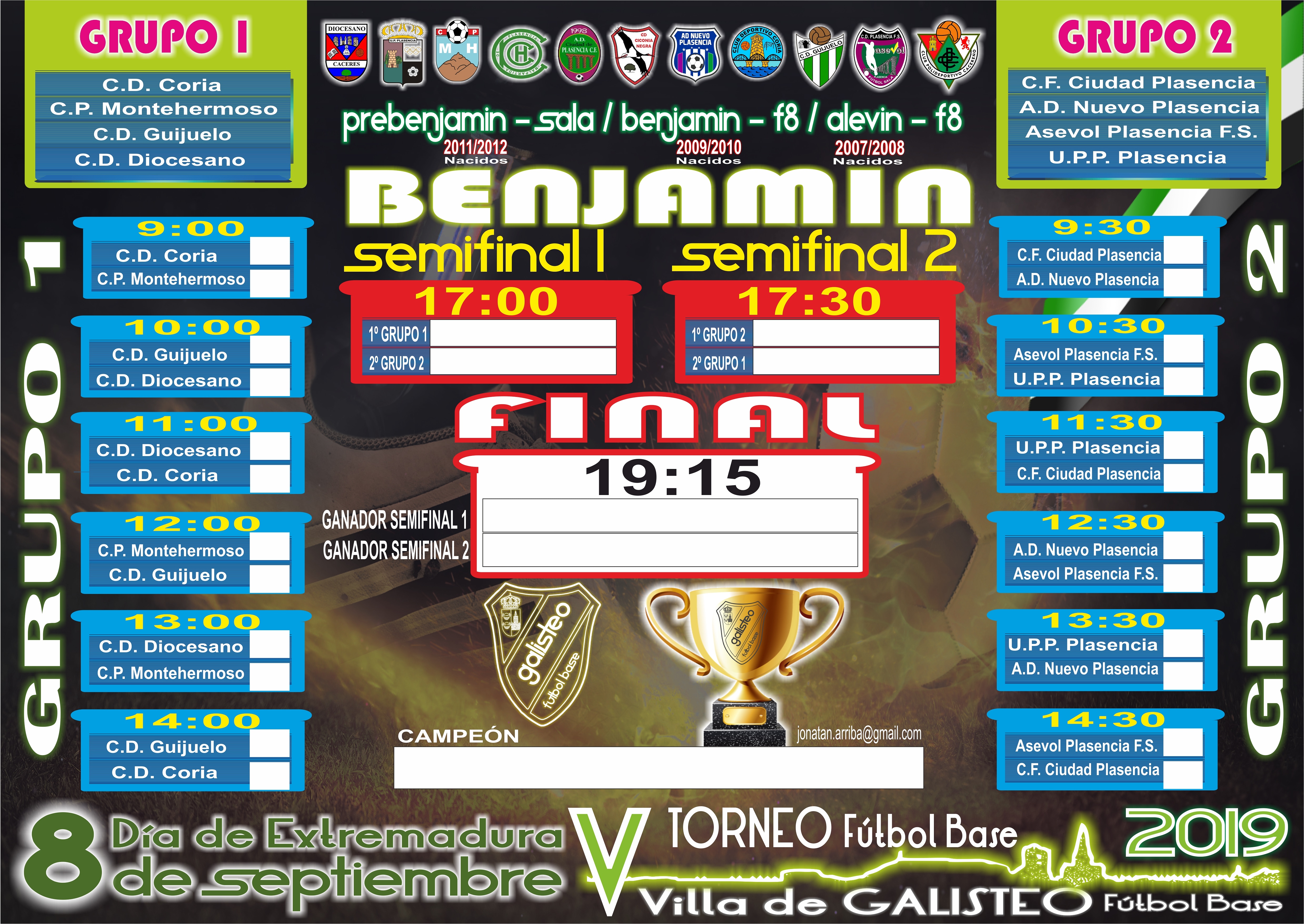 V Torneo de Fútbol Base Villa de Galisteo 2019