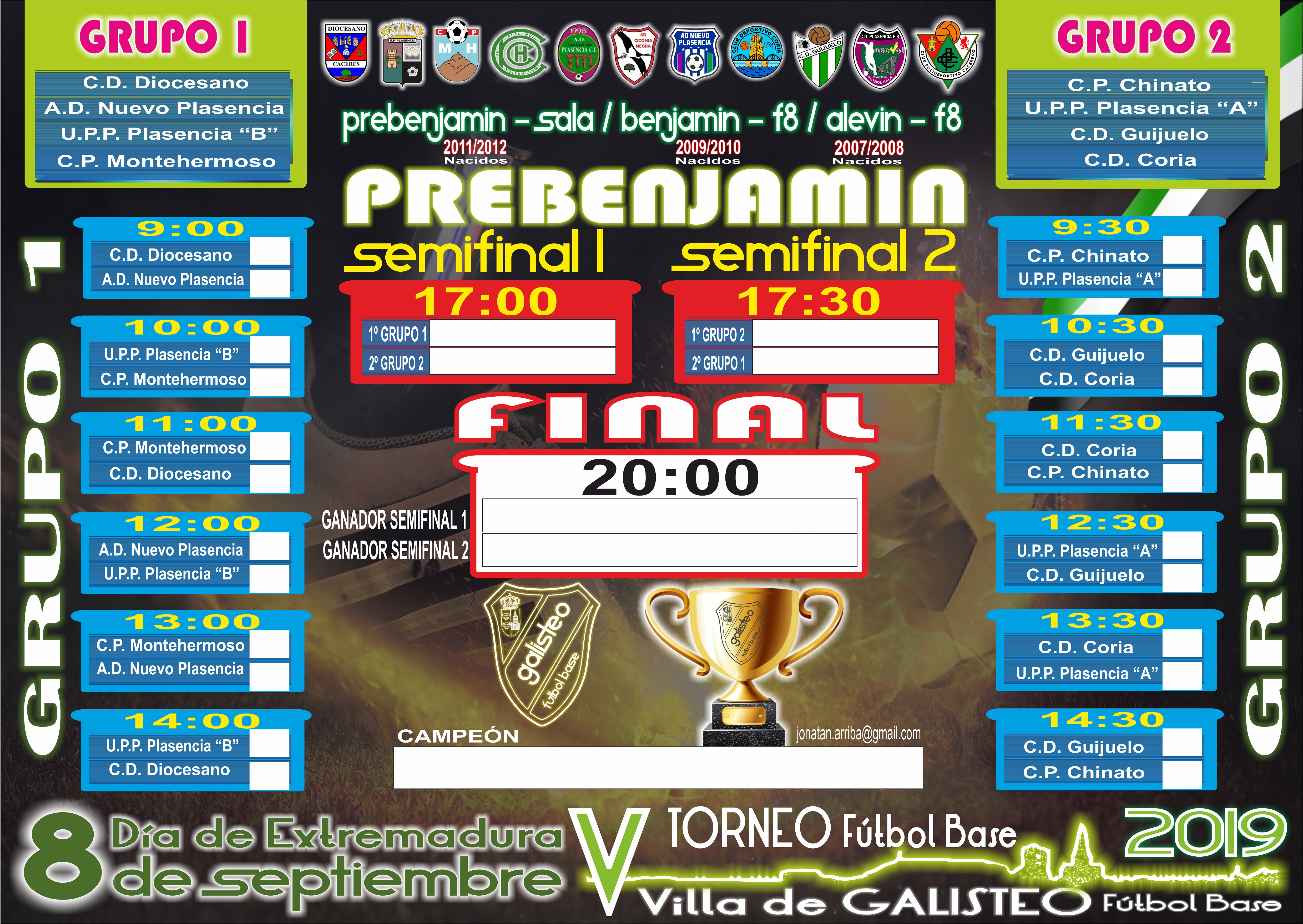 V Torneo de Fútbol Base Villa de Galisteo 2019