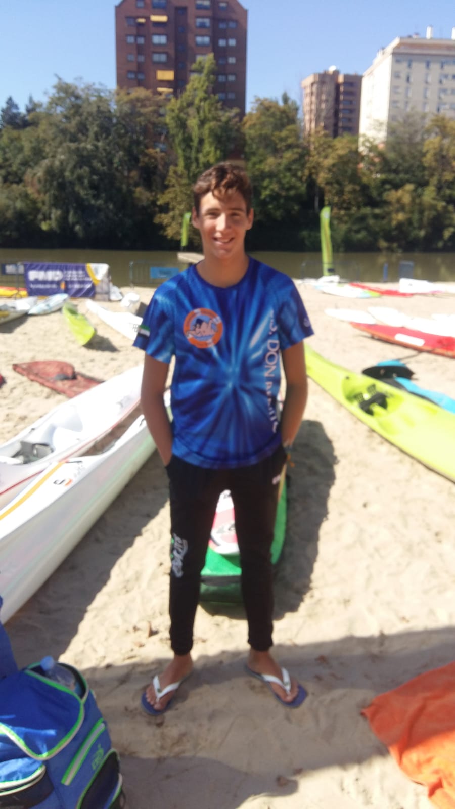 Carlos Nieto Cabezas del Club Salvamento y Socorrismo Don Benito participó por primera vez en el Campeonato de España de Larga Distancia Juvenil