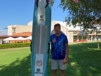 Carlos Nieto en el Campeonato de España de Larga Distancia Juvenil, Junior y Absoluto en la Playa de la Morera, Valladolid