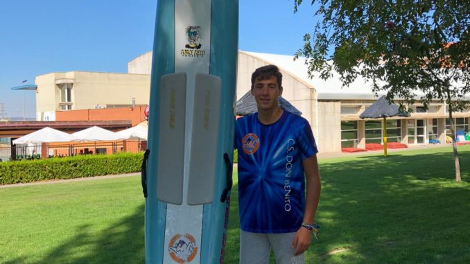 Carlos Nieto en el Campeonato de España de Larga Distancia Juvenil, Junior y Absoluto en la Playa de la Morera, Valladolid