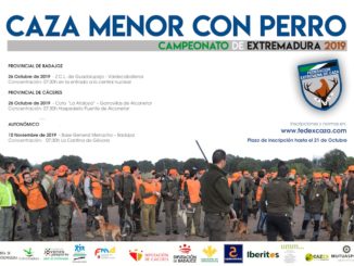 Los campeonatos provinciales de caza menor con perro se celebrarán el 26 de octubre