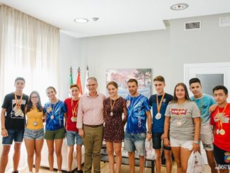Recibimiento del Alcalde de Don Benito a los Subcampeones de España del Club Salvamento Don Benito