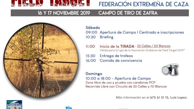 FEDEXCAZA celebrara una jornada Promocional de la nueva modalidad de Field Target