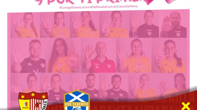Homenaje a la AECC en el partido del domingo ante Tenerife B