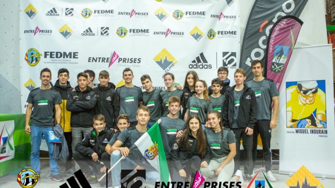 Campeonato de España de Escalada 2019. “23 medallas para un equipo Extremeño luchador, comprometido y motivado”