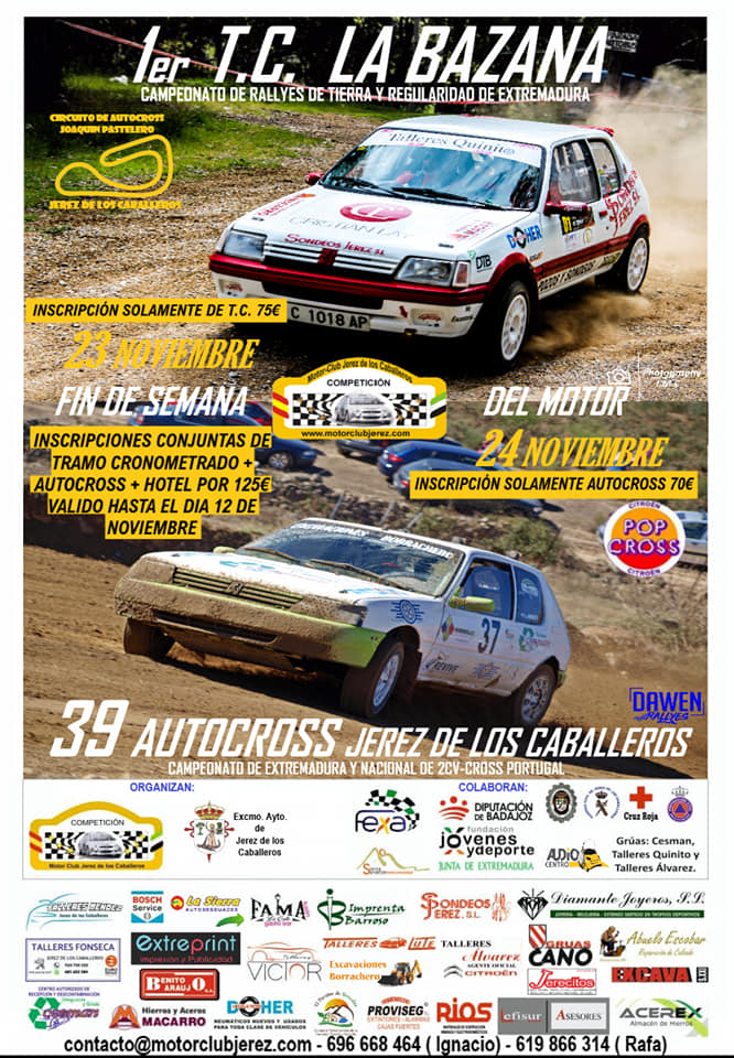 Jerez de los Caballeros dictará sentencia en el regional de Autocross