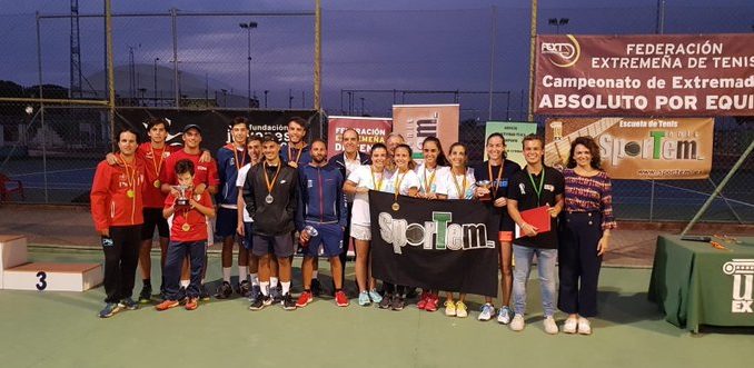 El Club de Tenis Sportem en femenino, y el Club de Tenis Cabezarrubia en masculino, Campeones de Extremadura por Equipos Absoluto