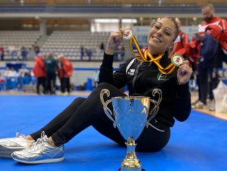 Marta García Lozano, ha recibido este domingo las dos medallas de bronce