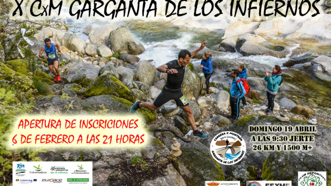 El 6 de Febrero se abren las inscripciones de la X carrera por montaña Garganta de los Infiernos
