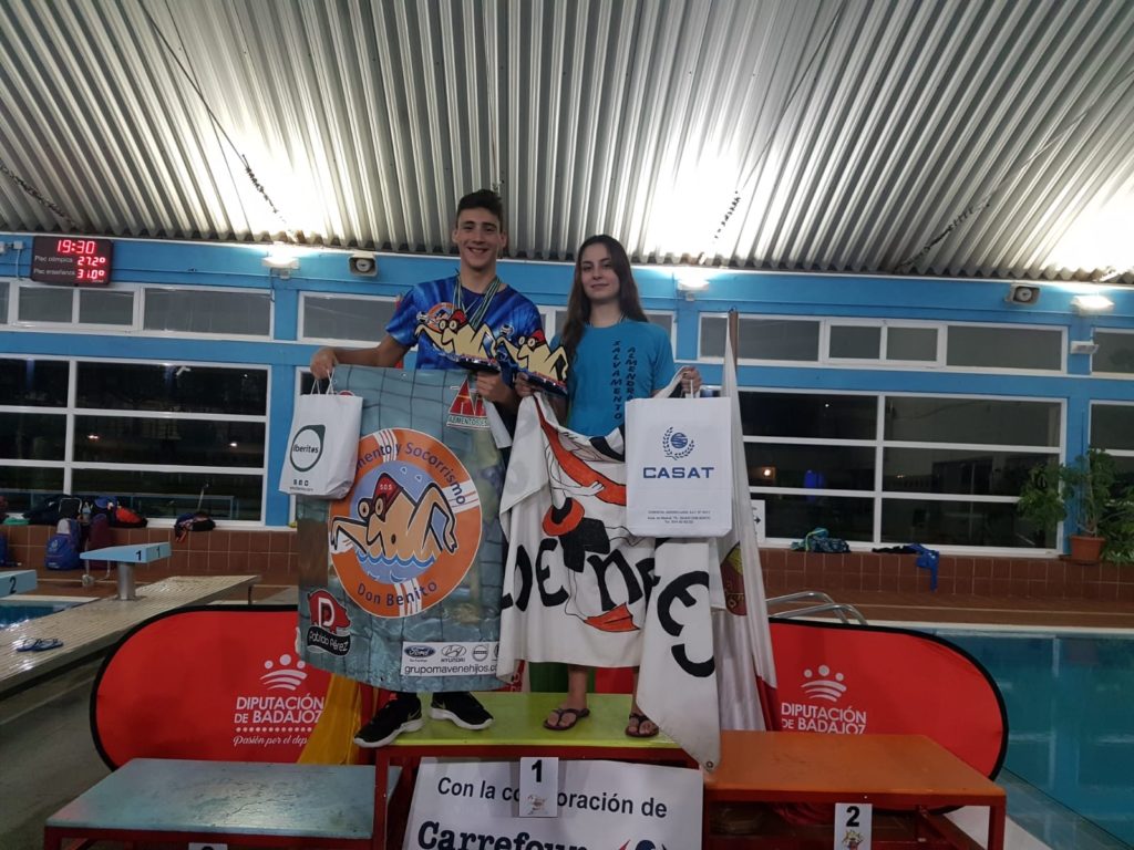 Club Salvamento Tiendas Pavo Don Benito campeón por equipos Infantil y Asbsoluto en el III Trofeo Nacional Calabazón de Salvamento y Socorrismo