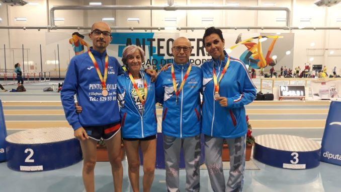 Cuatro medallas del CAPEX en el Campeonato de España Máster en Pista Cubierta