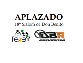La Escudería DBR comunica el aplazamiento del Slalom de Don Benito