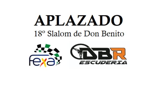La Escudería DBR comunica el aplazamiento del Slalom de Don Benito