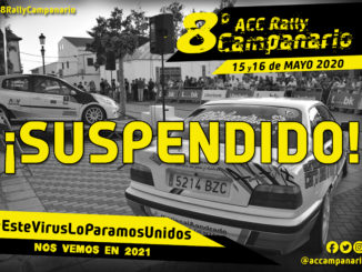 El Automóvil Club Campanario comunica la suspensión del '8º Rally Campanario Interprovincial'