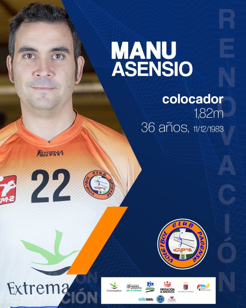 El Extremadura CPV renueva al capitán Manu Asensio