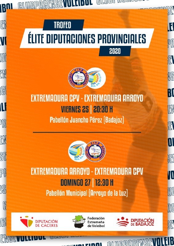 Extremadura CPV y Extremadura Arroyo disputarán por partida doble el Torneo Élite Diputaciones