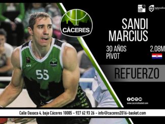 Incorporación del croata Sandi Marcius a la pretemporada del Cáceres Patrimonio de la Humanidad
