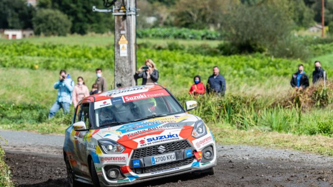 Colorado y Román en la lucha del título Junior de la Copa Suzuki Swift en el Rallye La Nucía