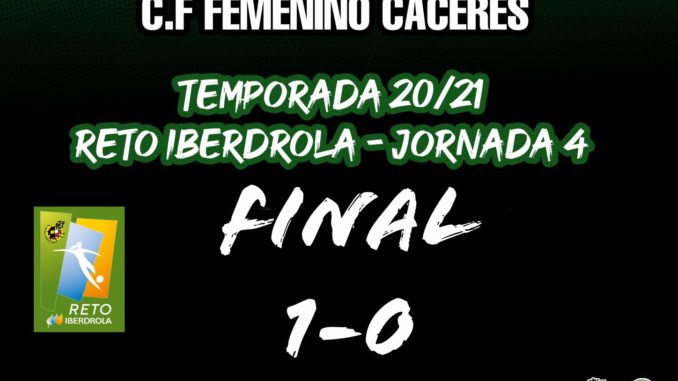 Derrota por la mínima del C.F Femenino Cáceres en Córdoba