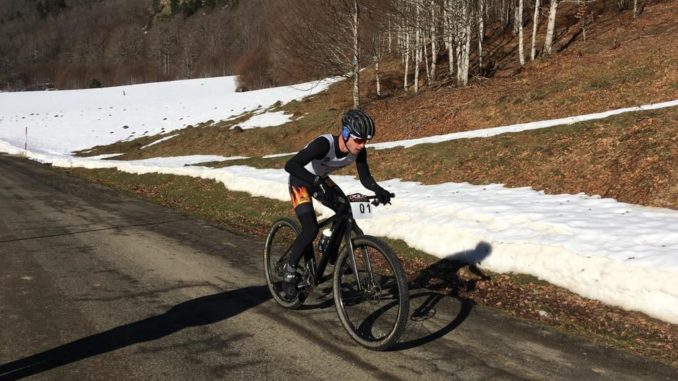 David Puertas en el Campeonato de España de Triatlón de Invierno