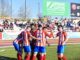 Celebración de los goles del CD Don Benito
