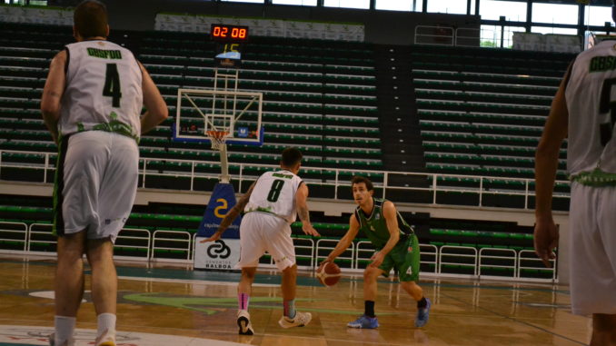 Edu Chacón en el partido de ida