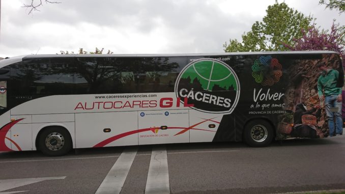 El nuevo autobus del Caceres