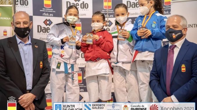 Valeria Rebollo Carvajal en el podium