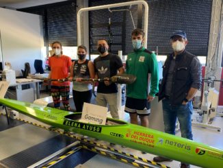 ELena com miembros del grupo de investigación
