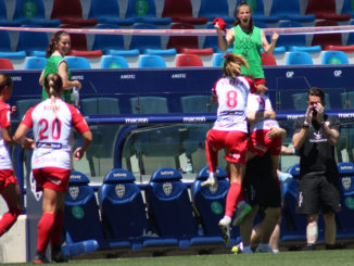 Celebración del gol del Civitas Santa Teresa