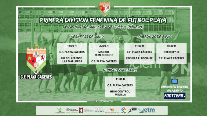 CALENDARIO JUNIO PLAYA