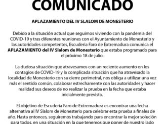 Comunicado Aplazamiento