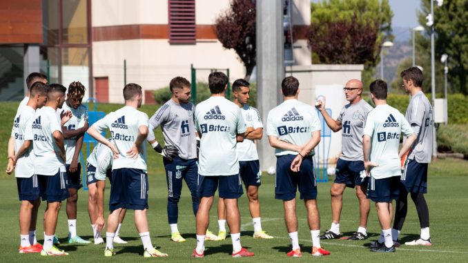 entrenamiento de la selección Sub-21