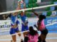 Janine Sandell y Yessica Paz en el partido de la primera vuelta (cedida).