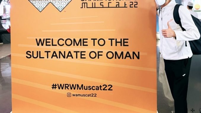 Álvaro Martín en el mundial de Marcha por Equipos en MUSCAT