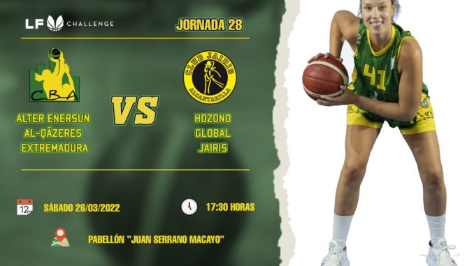 El Alter Enersun Al-Qázeres Extremadura se enfrentará mañana sábado al HOZONO GLOBAL JAIRIS