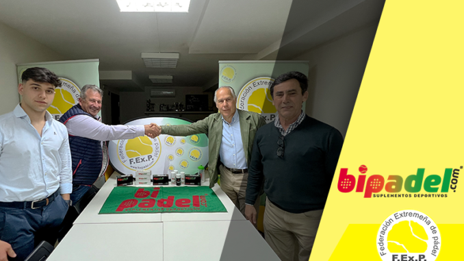 Bipadel nuevo patrocinador de la Federación Extremeña de Pádel