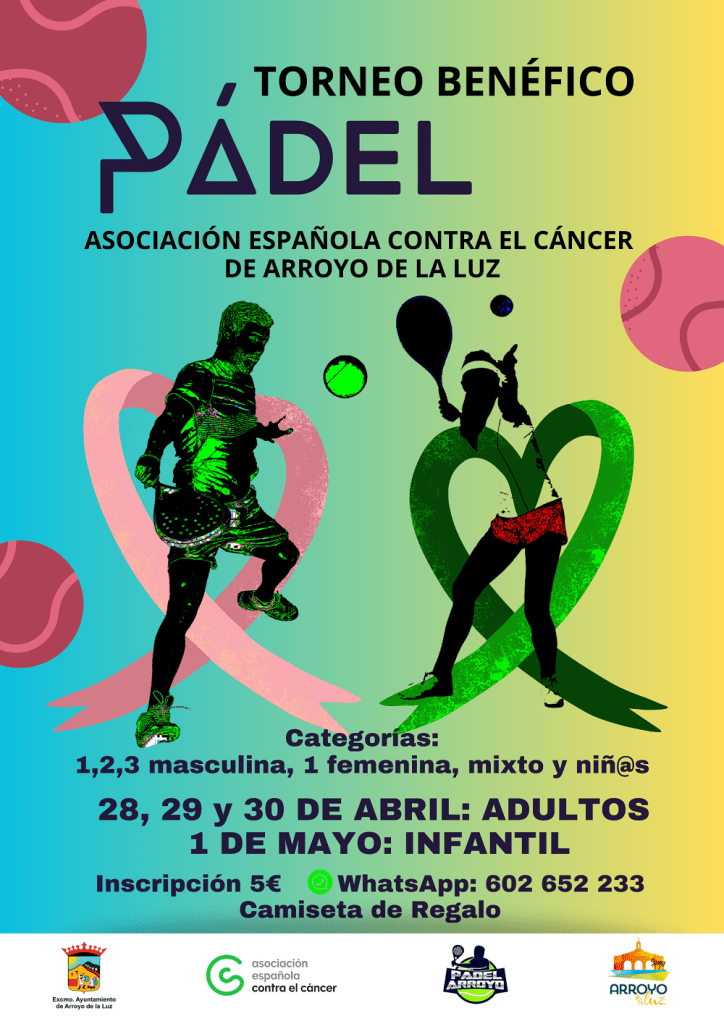 Torneo benéfico de pádel a favor de la Asociación Española Contra el Cáncer